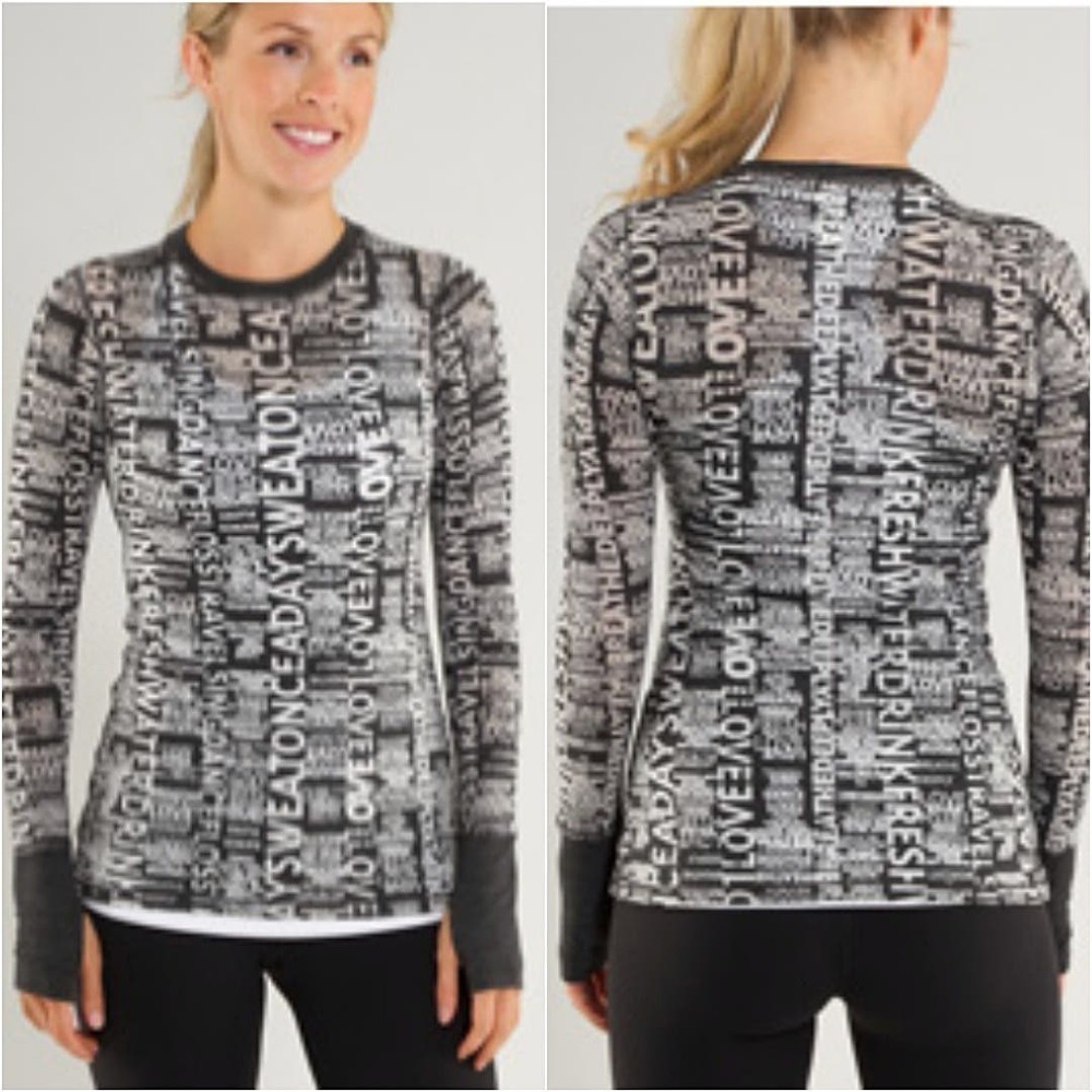 Lululemon Lightweight Long Sleeve Grey 6 MINT